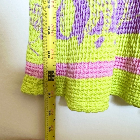 Farm Rio Anthropologie Boho Midi Sleveless Halter Floral High Neck Dress- Sz M - Picture 10 of 11